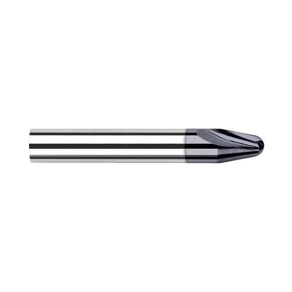 0.005 in. Radius x 0.123 in. Length of Cut x 45 Degree per side Carbide Runner Cutter, 2 Flutes